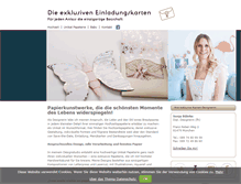 Tablet Screenshot of die-exklusiven-einladungskarten.de